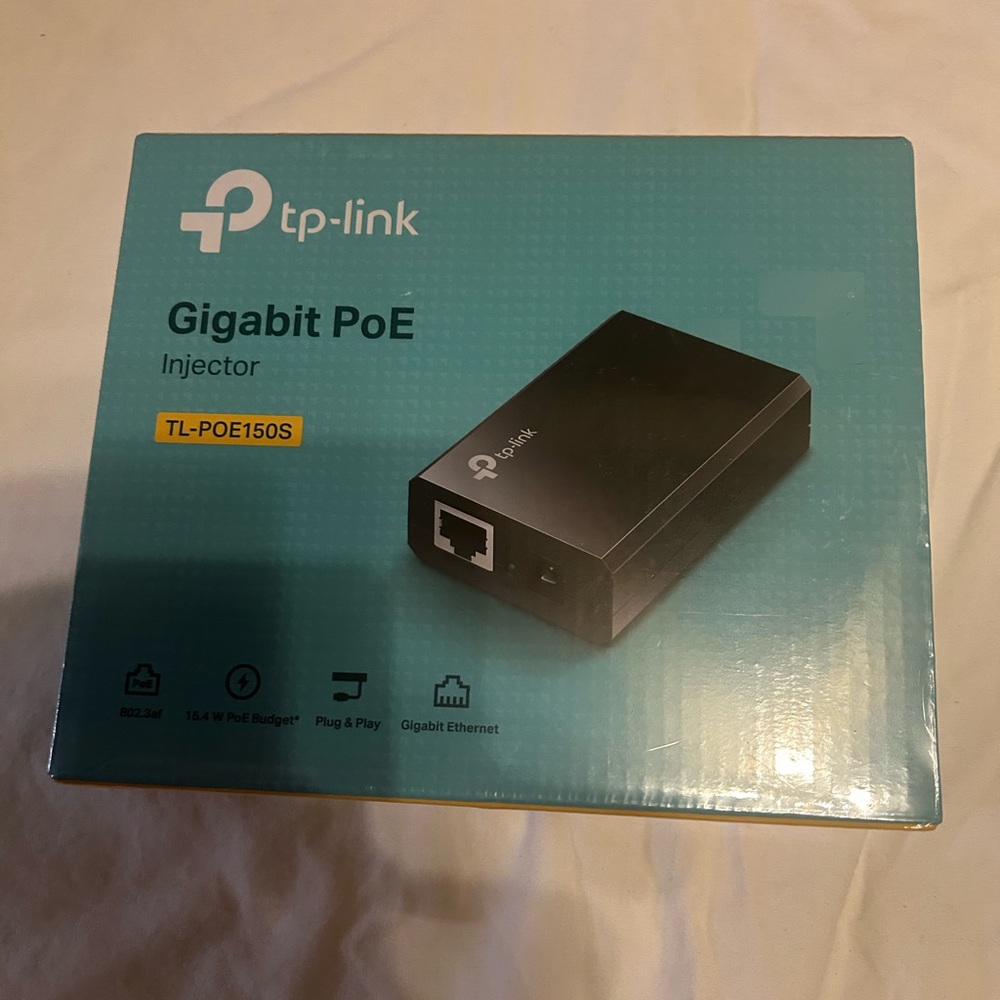 TP-Link‎ Black Gigabit PoE Injector TL-POE150S
